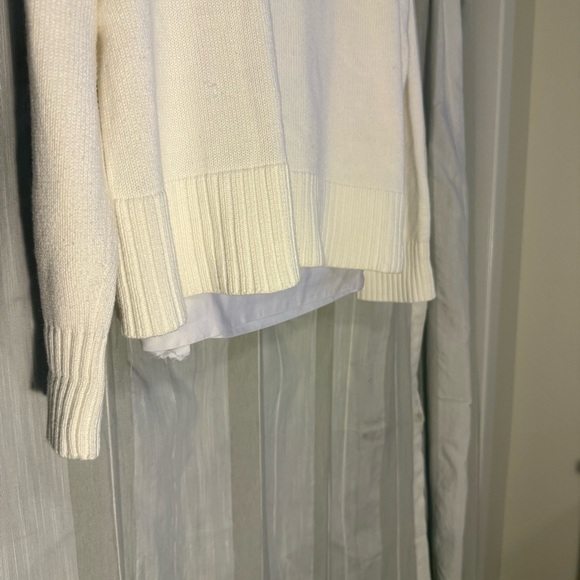 GAP Cream Turtleneck Sweater Women’s Size XL Ribbed Knit Drop Shoulder Cozy - Picture 4 of 11